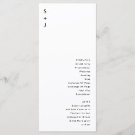 Moderne Hochzeit Programm