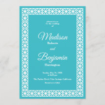 Moderne Hochzeit, Retro, Blau, Weiß