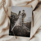 Moderne Hochzeit retten das Datum der Einladung mi