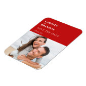 Moderne Hochzeit rettet das Datum Magnet (Linke Seite)