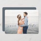 Moderne Hochzeit rettet die Termine Save The Date (Vorne/Hinten)