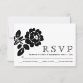 Moderne Hochzeit RSVP (Vorderseite)
