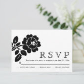 Moderne Hochzeit RSVP (Stehend Vorderseite)