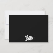 Moderne Hochzeit RSVP (Rückseite)