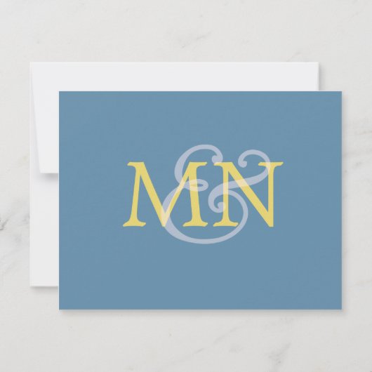 Moderne Hochzeit RSVP mit Luftwaffe (Rückseite)