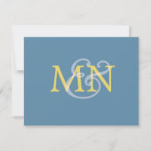 Moderne Hochzeit RSVP mit Luftwaffe Karte (Rückseite)
