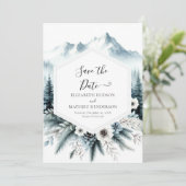 Moderne Hochzeit Save The Date (Stehend Vorderseite)