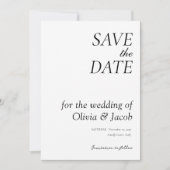 Moderne Hochzeit Save The Date (Vorderseite)