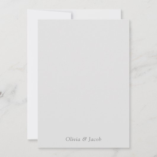 Moderne Hochzeit Save The Date (Rückseite)