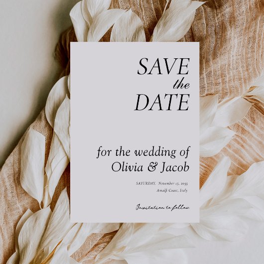 Moderne Hochzeit Save The Date