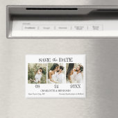 Moderne Hochzeit Save The Date Magnet (In Situ (Geschirrspüler))