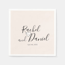 Moderne Hochzeit Serviette