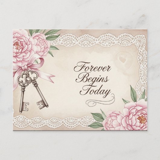 Moderne Hochzeit Sichern Das Datum Postkarte (Vorderseite)