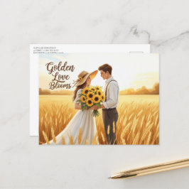 Moderne Hochzeit Sichern Das Datum Postkarte