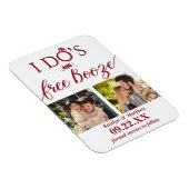 Moderne Hochzeit spart das Datum Magnet (Rechte Seite)