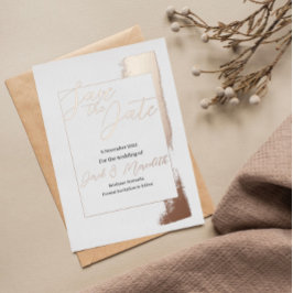 Moderne Hochzeit Speichern Sie das Datum Einladung