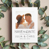 Moderne Hochzeit Speichern Sie die Datumskarte mit Save The Date