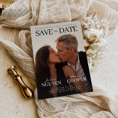 Moderne Hochzeit speichert die Date Movie Post Car Save The Date