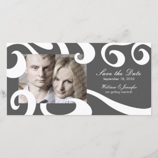 Moderne Hochzeit speichert die Datumskarte - dunke Save The Date