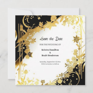 Moderne Hochzeit speichert die Datumskarte Save The Date