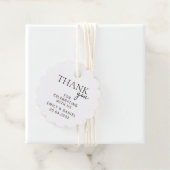 Moderne Hochzeit Vielen Dank Geschenkanhänger (Beispiel)