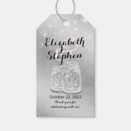 Moderne Hochzeit Vielen Dank Mason Jars String Lig Geschenkanhänger