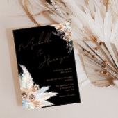 Moderne Hochzeit von Boho Blue Floral Einladung