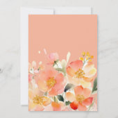 Moderne Hochzeit von Boho Orange Peach und Black F Save The Date (Rückseite)