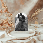 Moderne Hochzeit von Foto Acryleinladungen