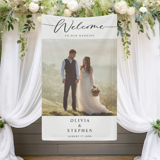 Moderne Hochzeit von Foto Banner