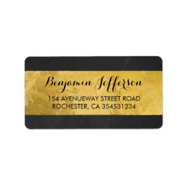 Moderne Hochzeit von Gold Foil Adressaufkleber