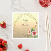 Moderne Hochzeit von Hibisken Serviette (Beispiel)