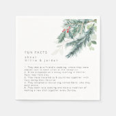 Moderne Hochzeit von Napkins Serviette (Vorderseite)