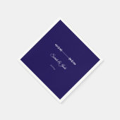 Moderne Hochzeit von Navy und White Serviette (Ecke)