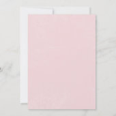 Moderne Hochzeit von Pink Blush Hydrangea Einladung (Rückseite)