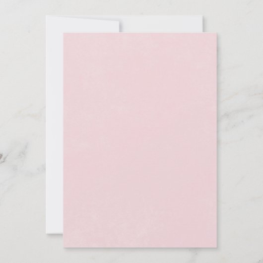 Moderne Hochzeit von Pink Blush Hydrangea Einladung (Rückseite)