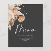 Moderne Hochzeit von schwarzem Pampasgras (Vorderseite)