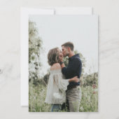 Moderne Hochzeit von Sonnenblumen Foto Einladung (Rückseite)