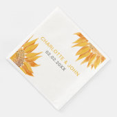 Moderne Hochzeit von SunFlower Serviette (Ecke)
