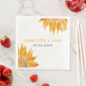 Moderne Hochzeit von SunFlower Serviette (Beispiel)