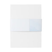 Moderne Hochzeit von Watercolor Blue Hydrangea Einladungsbanderole (Rückseitenbeispiel)