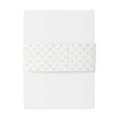 Moderne Hochzeit von White & Gold Foil Einladungsbanderole (Rückseitenbeispiel)