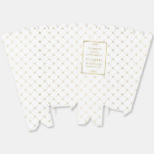 Moderne Hochzeit von White & Gold Foil Geschenkschachtel (Ungeklappt)