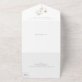 Moderne Hochzeit von Wildblume-Pampas-Hochzeit mit All In One Einladung (Außenbereich)