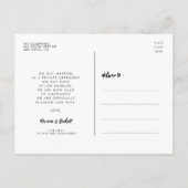 Moderne Hochzeit Wir band das Knoten-Foto Postkarte (Rückseite)