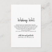 Moderne Hochzeit wünschend gut Begleitkarte (Vorderseite)
