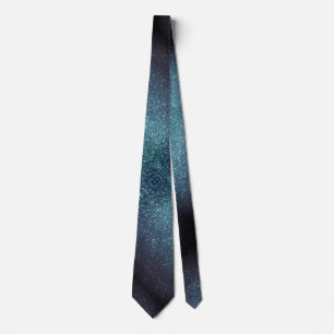 Moderne Hochzeit zum Vatertag Navy Glitter Funkeln Krawatte