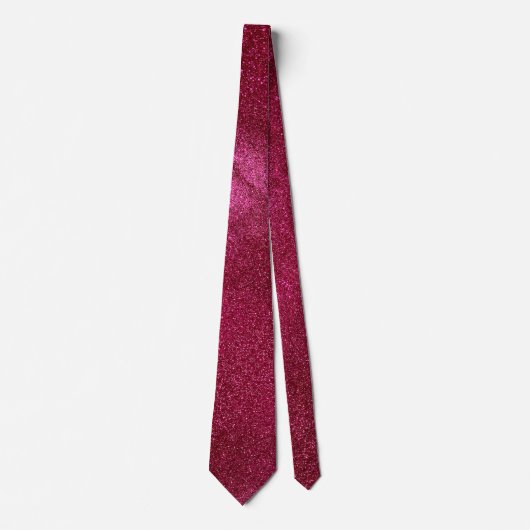 Moderne Hochzeit zum Vatertag Ruby Glitter Funkeln Krawatte (Vorderseite)