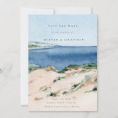 Moderne Hochzeiten am Sommerstrand Save the Date (Vorderseite)