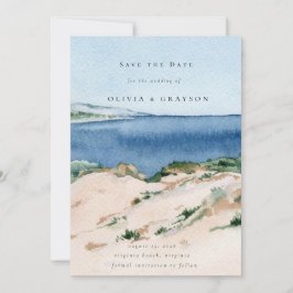 Moderne Hochzeiten am Sommerstrand Save the Date